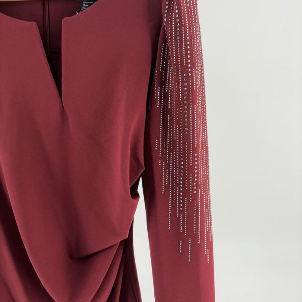 Joseph Ribkoff Rhinestone-Embellished Midi Dress - Picture 3 of 5